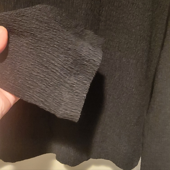 Anthropologie Brand New Textured Black Ling sleeve Top. XL. NWT! - Picture 7 of 15